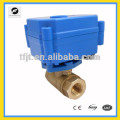 8mm brass electric motor ball valve with 3-6V,12V,24V work voltage for HVAC,Fan coil system